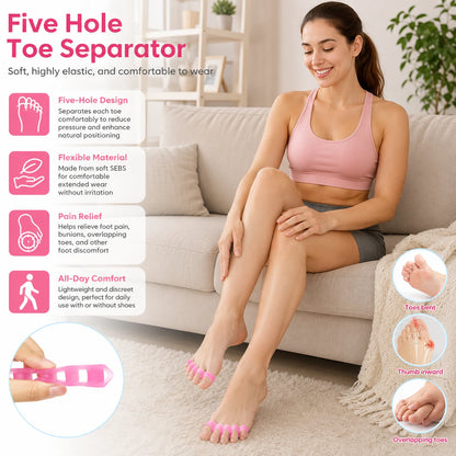 Five-Hole Toe Separator Orthotic for Bunion Relief & Comfort Vendula Care 4