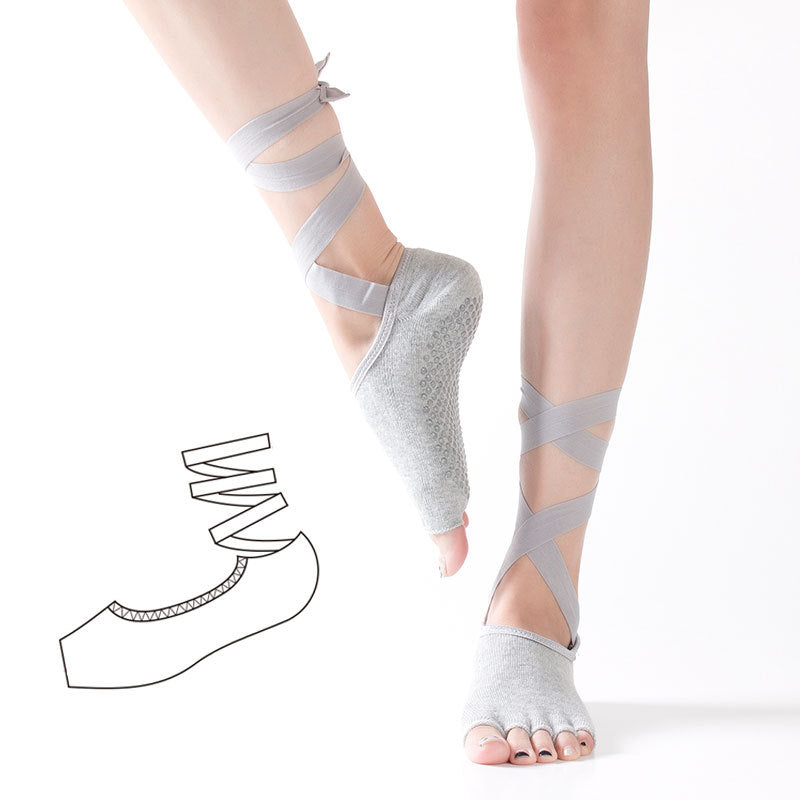 Five Toe Non Slip Yoga Socks for Better Grip Comfort Fit globalswanky 01