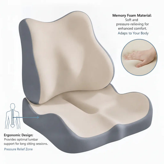 Foam Lumbar Support Cushion for Office Chair and Back Relief Vendula Care 1