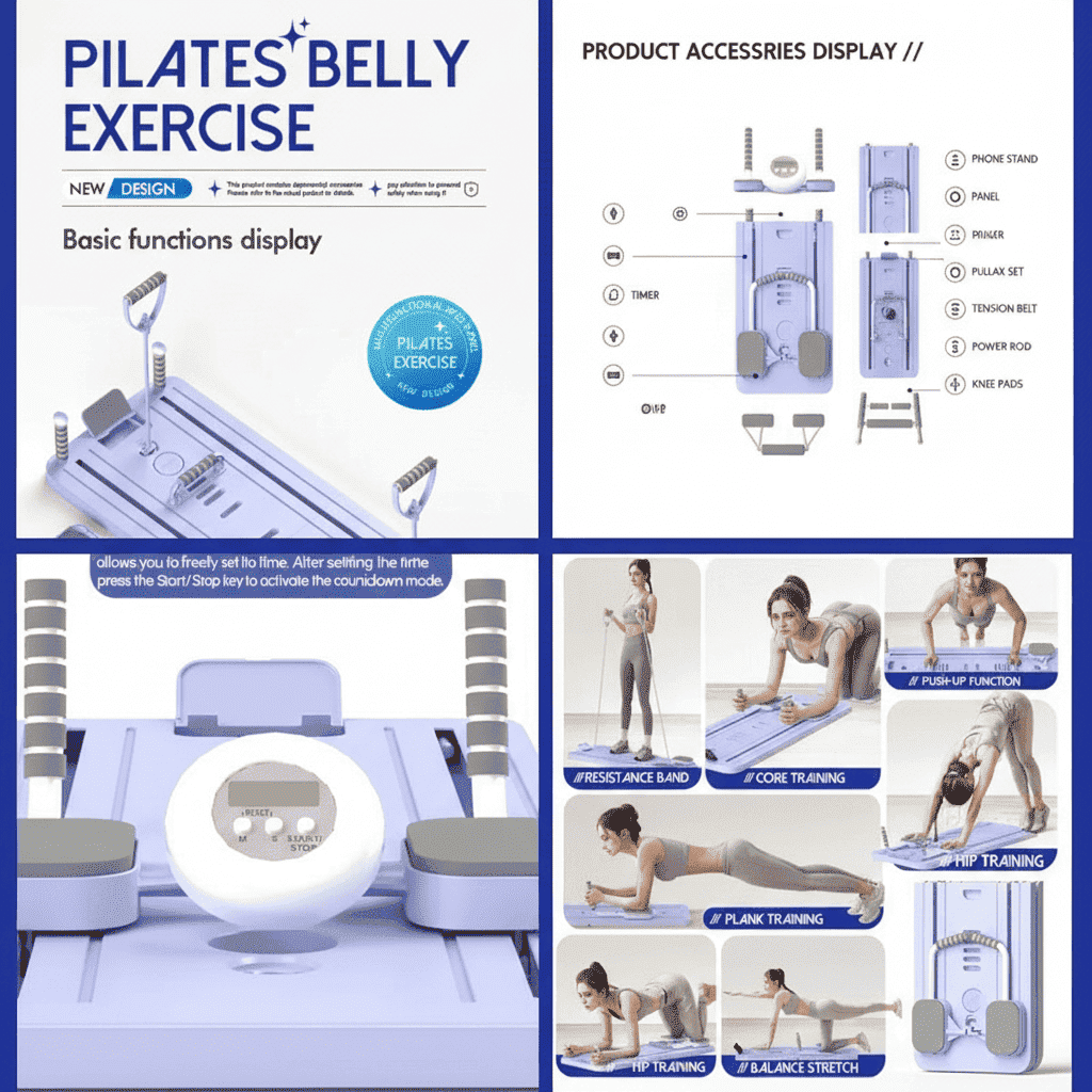 Foldable 4-in-1 Fitness Abdominal Board for Home Workouts Vendula Care 05