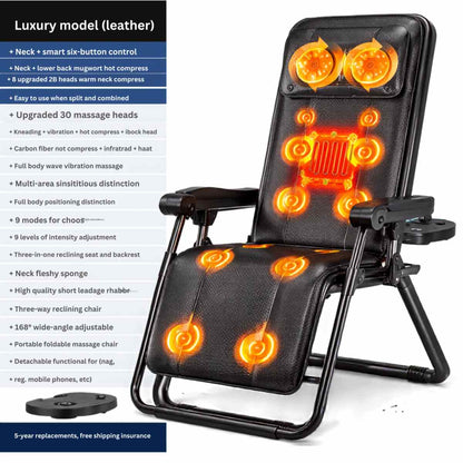 Folding Massage Chair with Remote Control for Full Body Rest Vendula Care 08