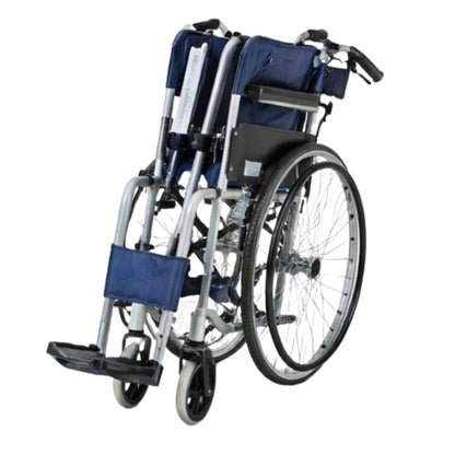 Folding Wheelchair with Brakes and Footrests for Seniors Vendula Care 5