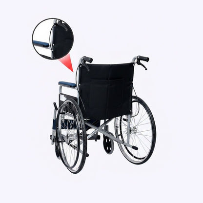 Folding Wheelchair with Brakes and Footrests for Seniors Vendula Care 7