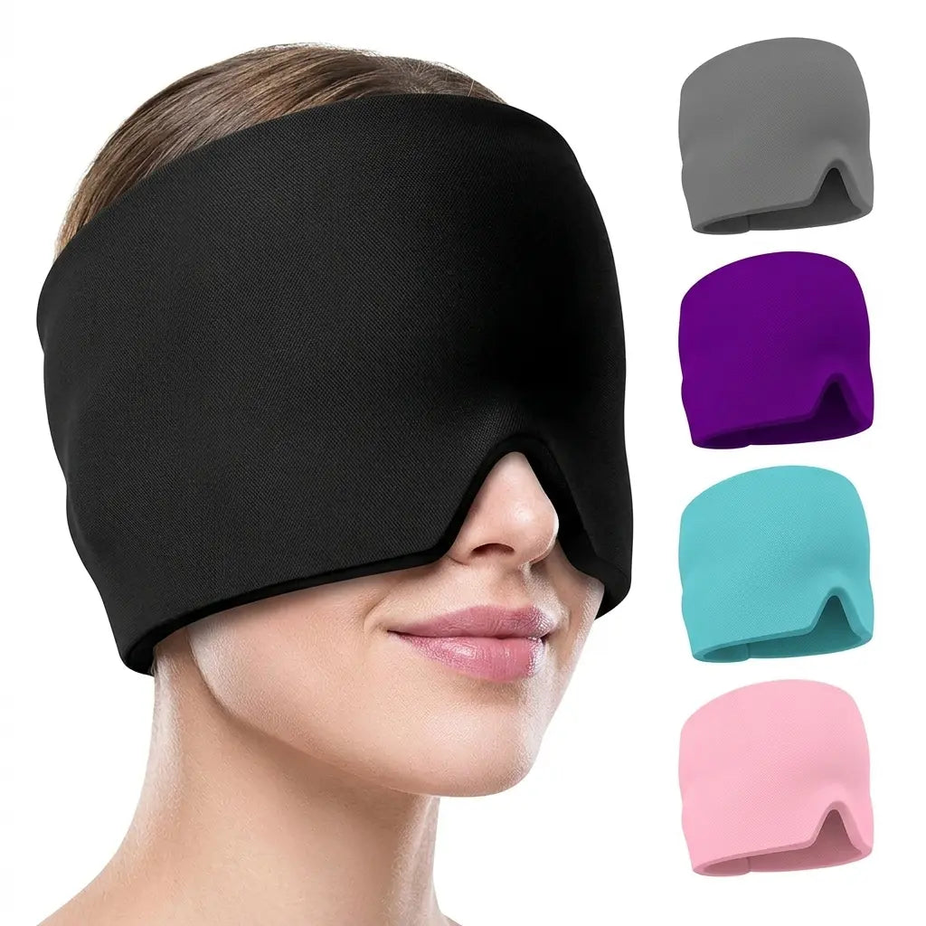 Gel Ice Pack Head Wrap & Migraine, Tension & Cooling Relief VendulaCare 06