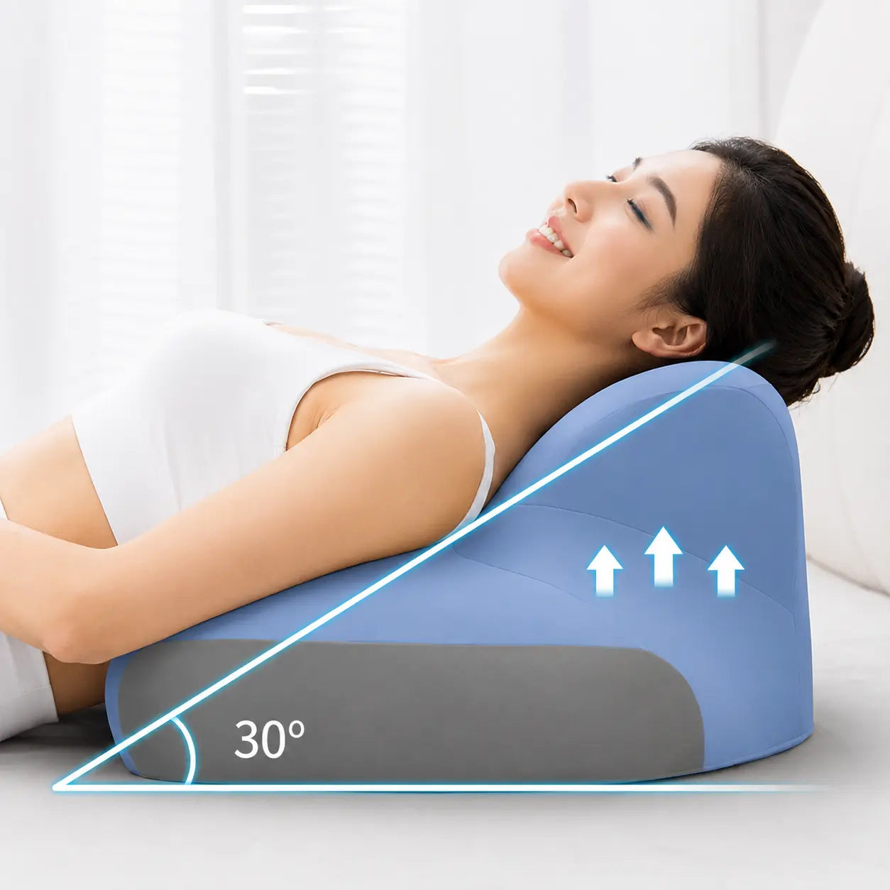 Headboard Wedge Pillow for Sitting Up in Bed & Back Support Vendula Care 3
