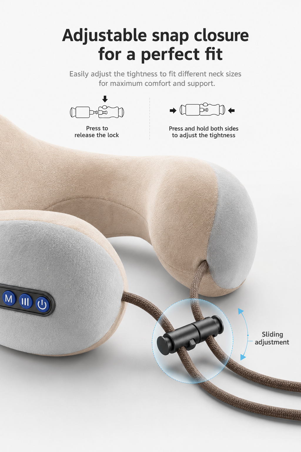 Heated U-Shape Neck Massager Pillow for Pain & Stress Relief VendulaCare 12