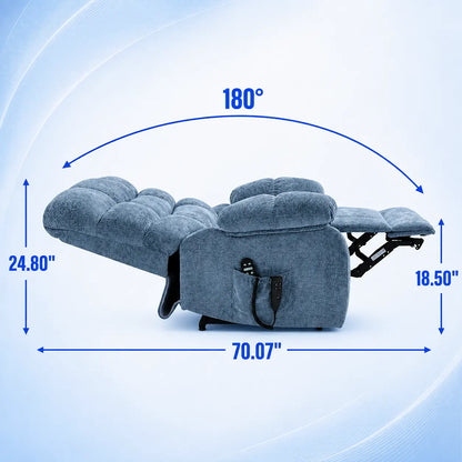 Heated Reclining Chair with Massage for Home Comfort Vendula Care 01