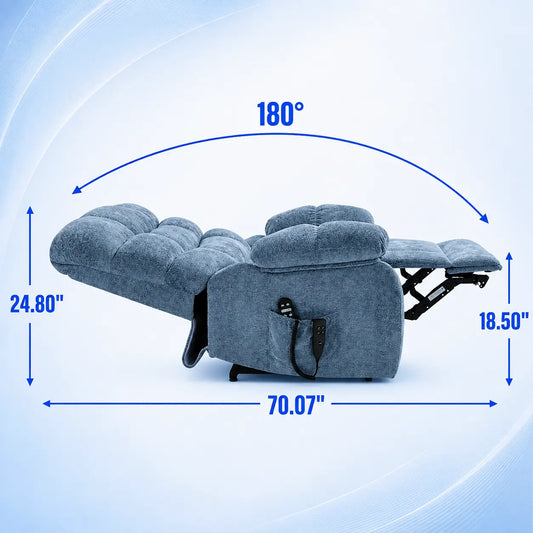 Heated Reclining Chair with Massage for Home Comfort Vendula Care 01
