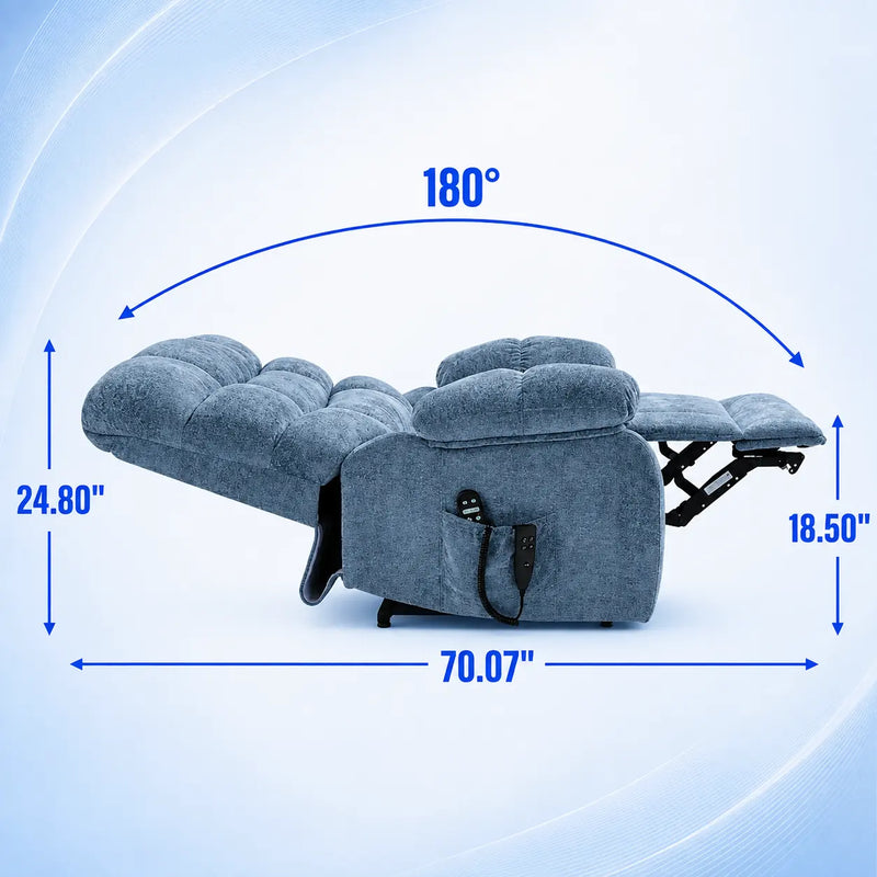 Heated Reclining Chair with Massage for Home Comfort Vendula Care 01