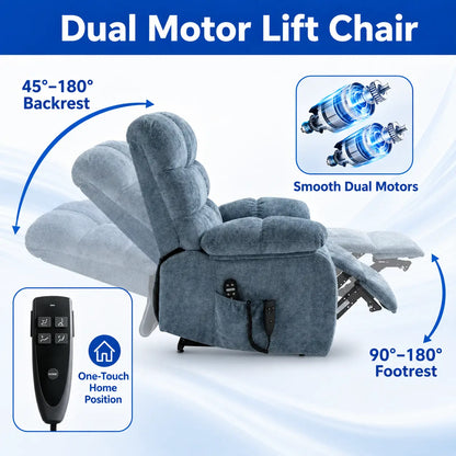 Heated Reclining Chair with Massage for Home Comfort Vendula Care 03