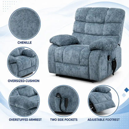 Heated Reclining Chair with Massage for Home Comfort Vendula Care 06