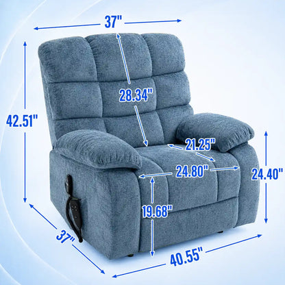 Heated Reclining Chair with Massage for Home Comfort Vendula Care 07