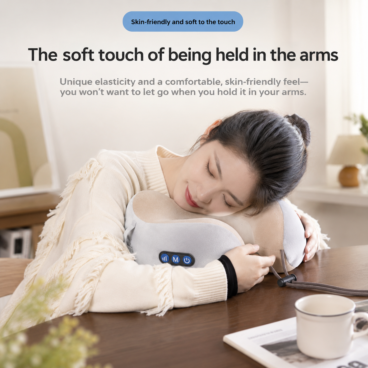 Heated U-Shape Neck Massager Pillow for Pain & Stress Relief VendulaCare03