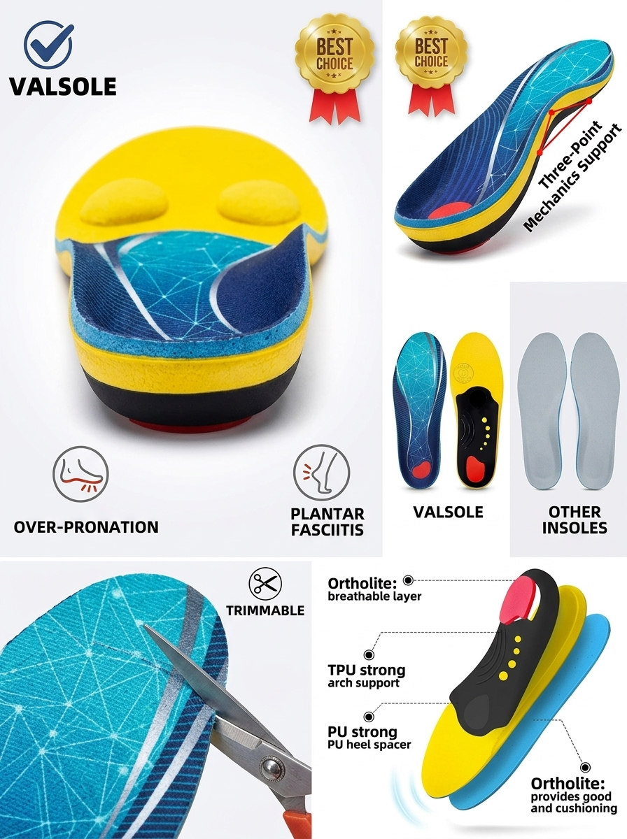 Heavy Duty Orthotic Shoe Insoles for Men and Women Online Vendula Care 06