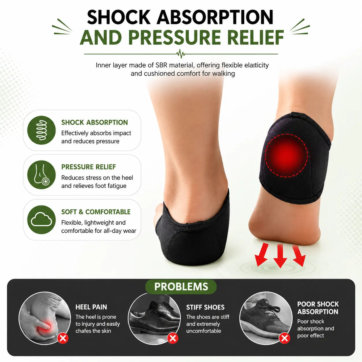 Heel Protection Socks with Breathable Cushioned Comfort Fit Vendula Care (8)