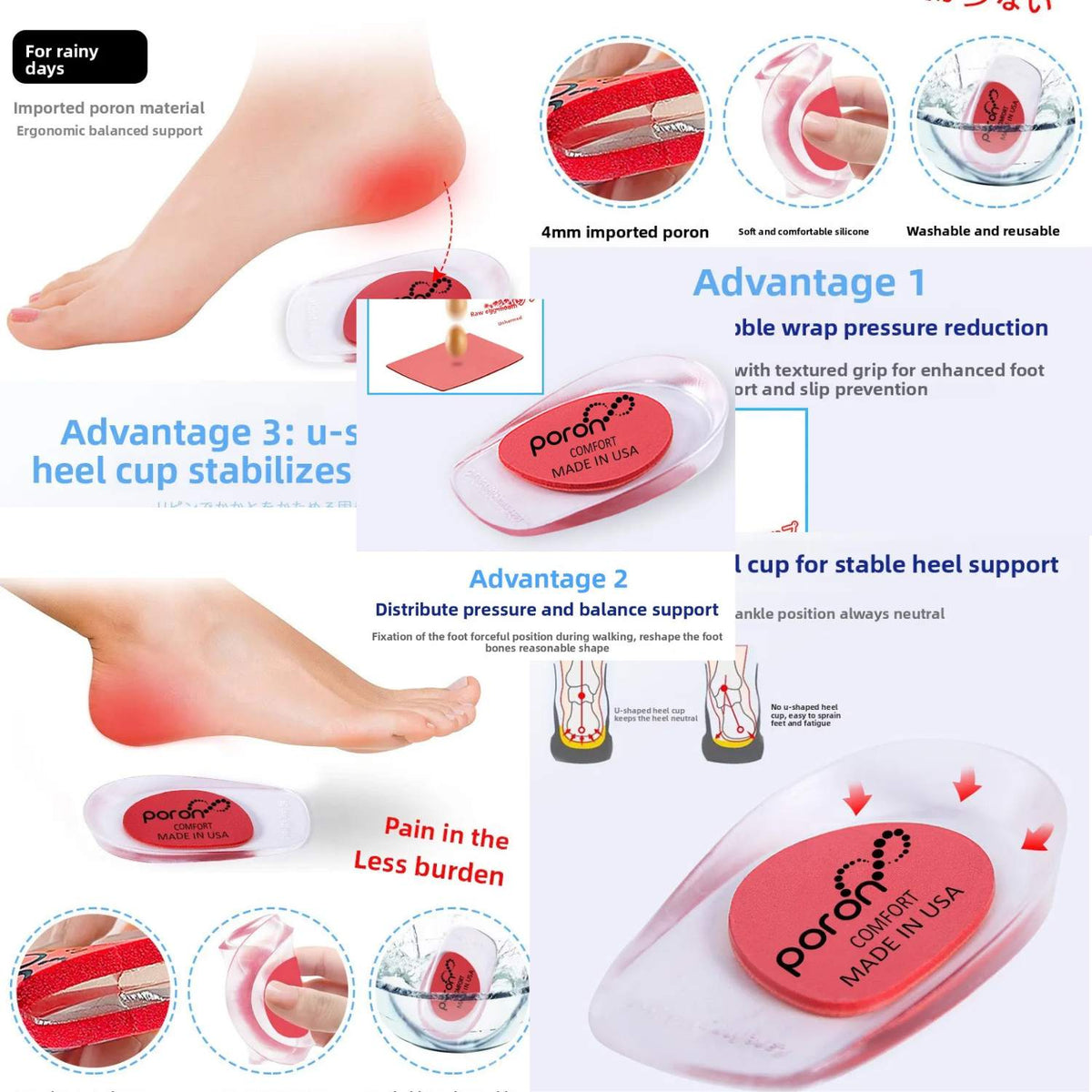 Heel Support Insoles for Men and Women – Everyday Comfort Vendula Care 08