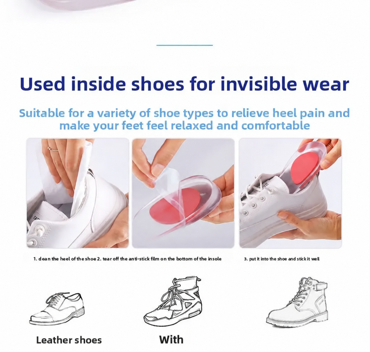 Heel Support Insoles for Men and Women – Everyday Comfort vendula care 12