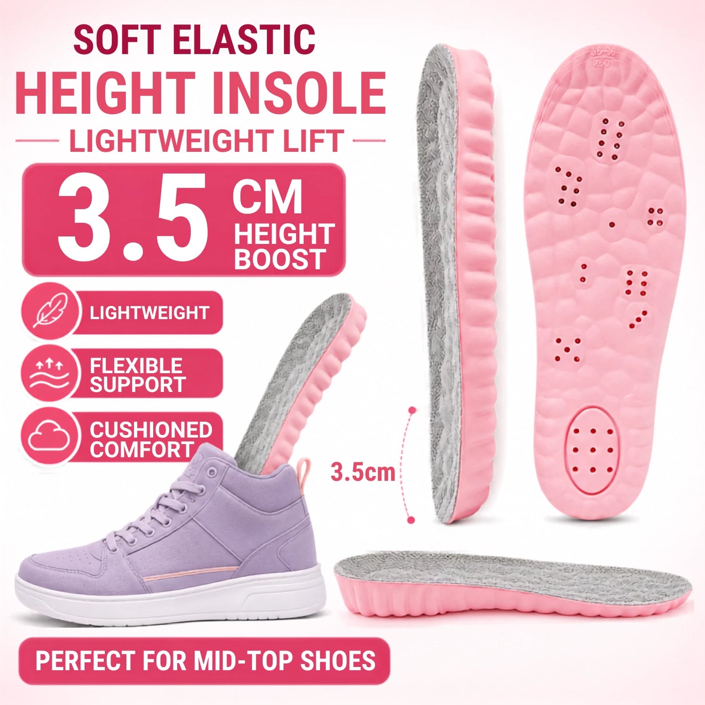 Height Increasing Insoles with Air Cushion for Daily Comfort Vendula Care (1)