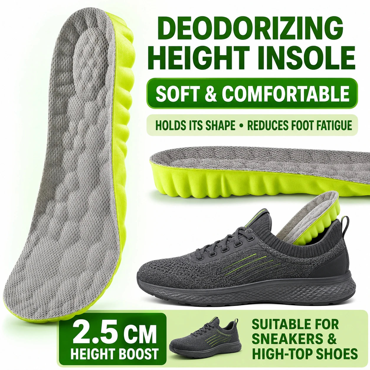 Height Increasing Insoles with Air Cushion for Daily Comfort Vendula Care (13)