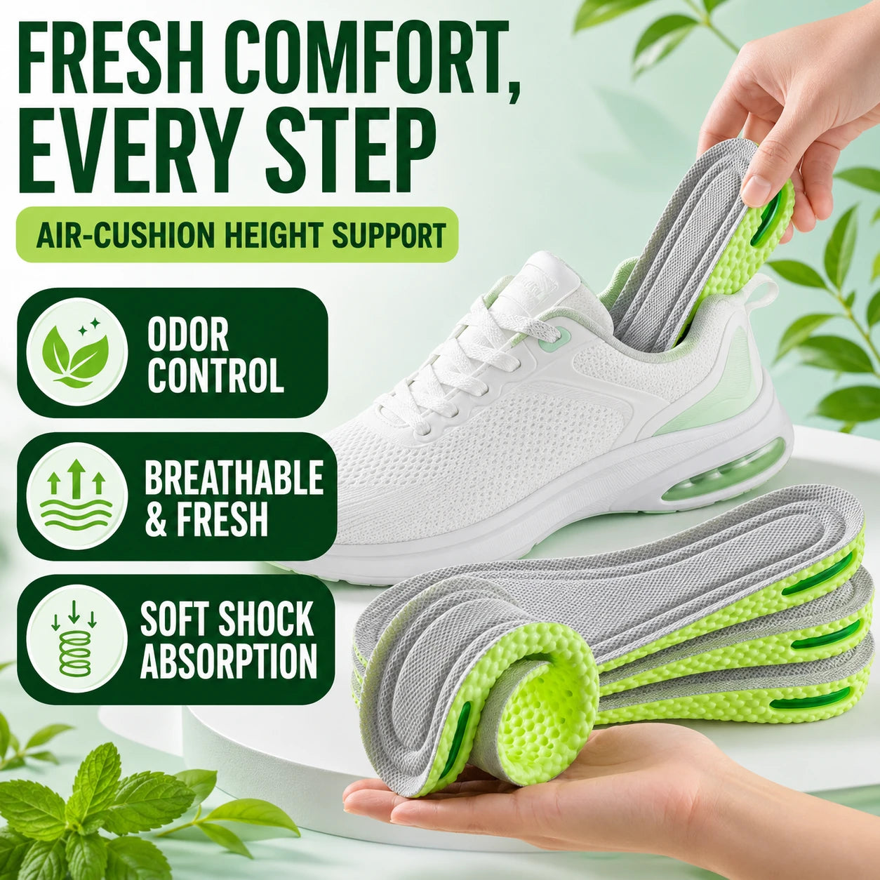 Height Increasing Insoles with Air Cushion for Daily Comfort Vendula Care (15)