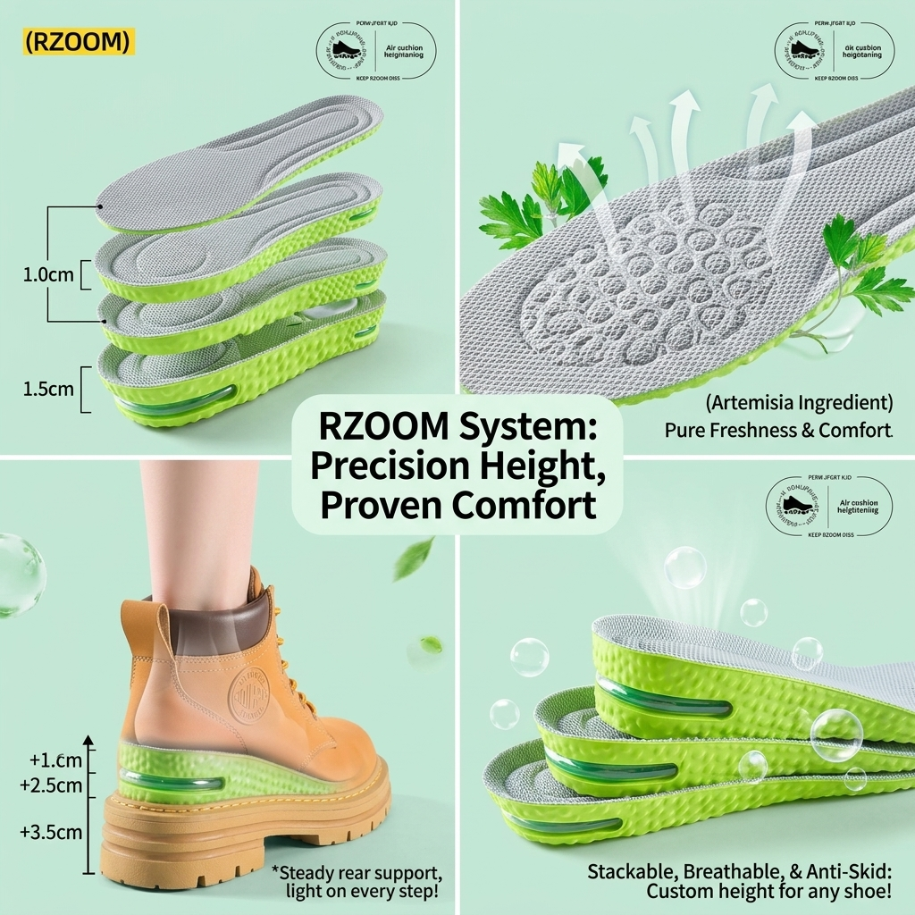 Height Increasing Insoles with Air Cushion for Daily Comfort Vendula care 04