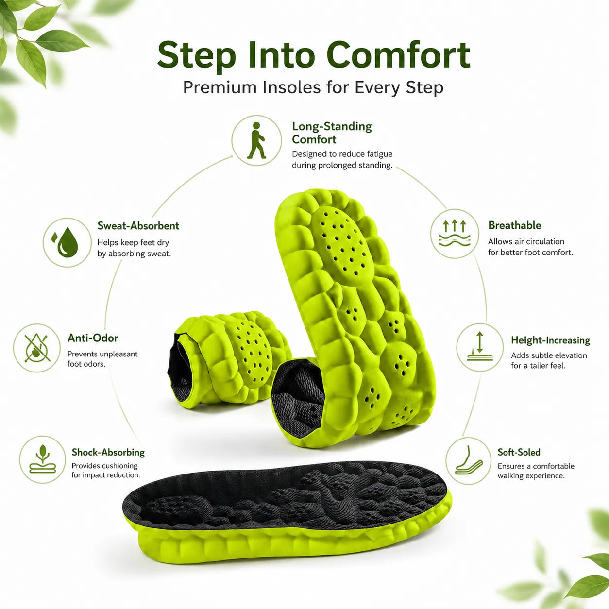Insole for Foot Comfort, Arch Support & Everyday Cushioning Vendula Care 5