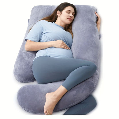 J-Shaped Maternity Pillow for Pregnancy and Side Sleeping Vendula Care 10