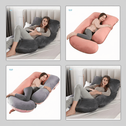 J-Shaped Maternity Pillow for Pregnancy and Side Sleeping Vendula Care 3