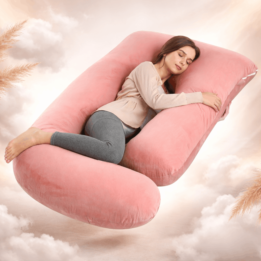 J-Shaped Maternity Pillow for Pregnancy and Side Sleeping Vendula Care 5
