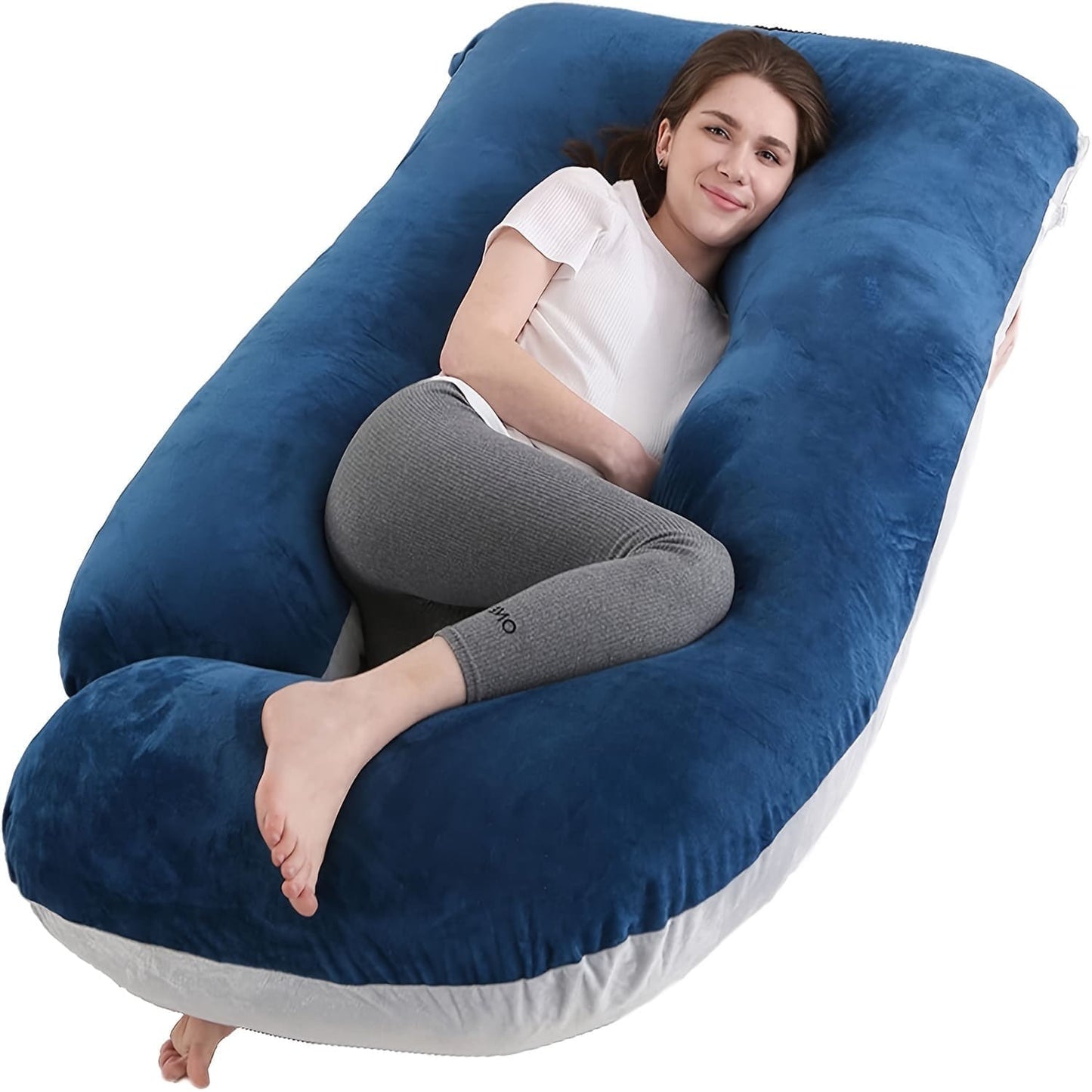 J-Shaped Maternity Pillow for Pregnancy and Side Sleeping Vendula Care 6