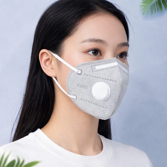 KN95 Industrial Dust Mask with Breathing Valve for Sanding Vendula Care 01