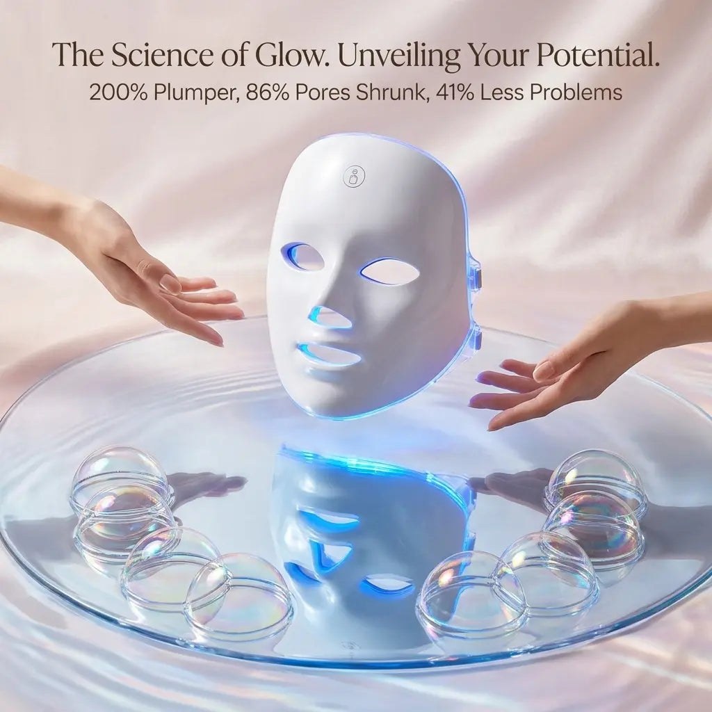LED Light Therapy Beauty Mask for Facial Skin Care at Home Vendula Care 5