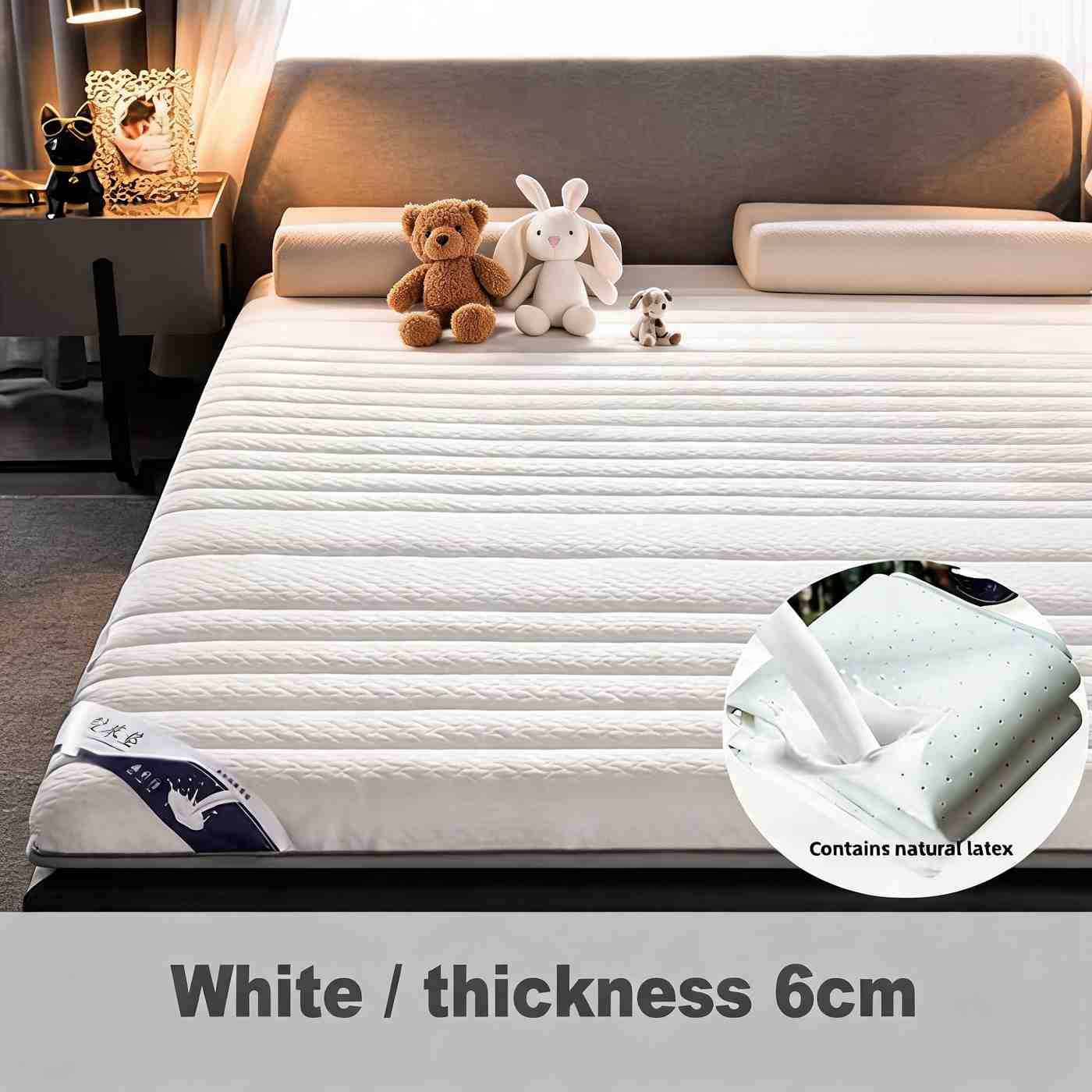Latex Memory Foam Mattress Topper Pad for Pressure Relief VendulaCare 03