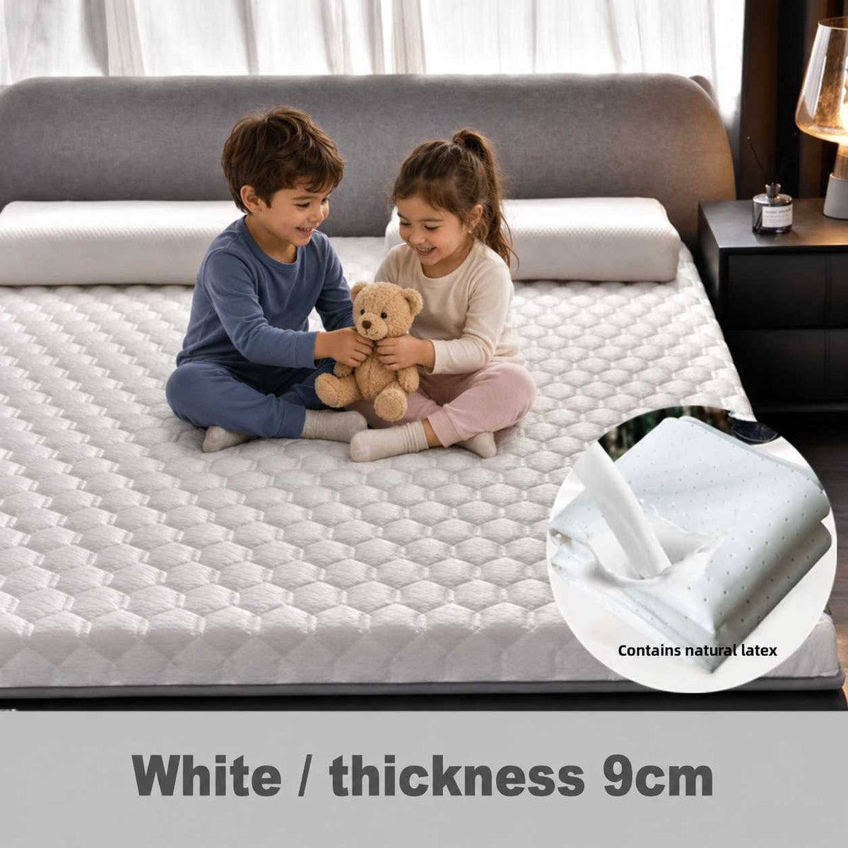 Latex Memory Foam Mattress Topper Pad for Pressure Relief VendulaCare 09