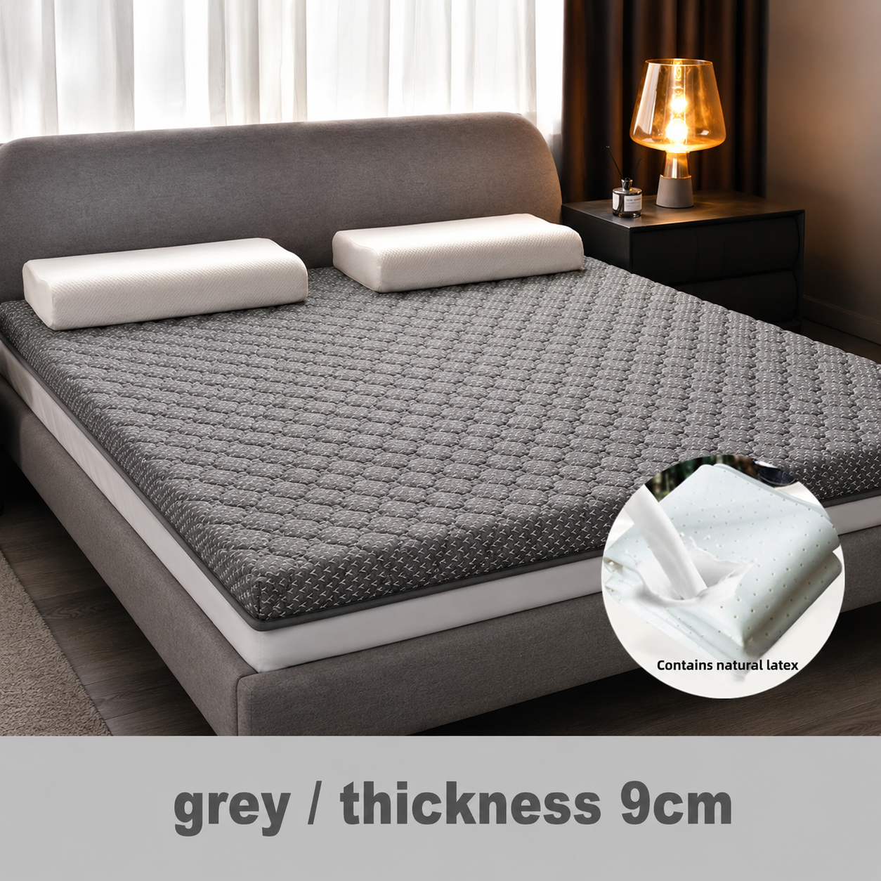 Latex Memory Foam Mattress Topper Pad for Pressure Relief Vendula Care 13