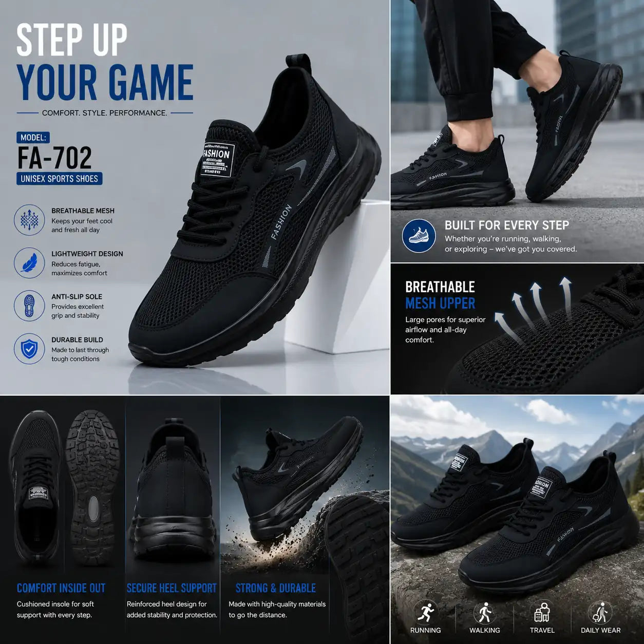 Lightweight Breathable Running Shoes for Casual Sports Wear Vendula Care 5