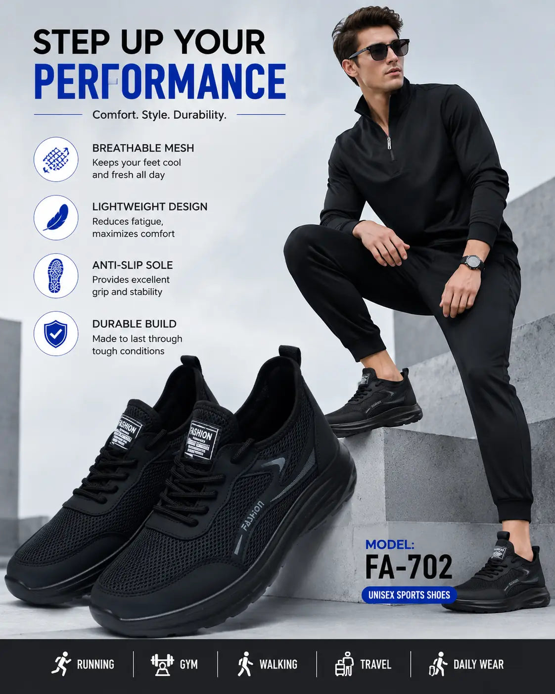 Lightweight Breathable Running Shoes for Casual Sports Wear Vendula Care 6