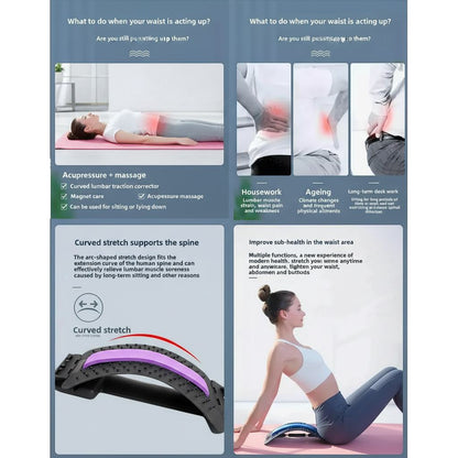 Lumbar Spine Stretching Massage Cushion for Back Support Vendula Care 06