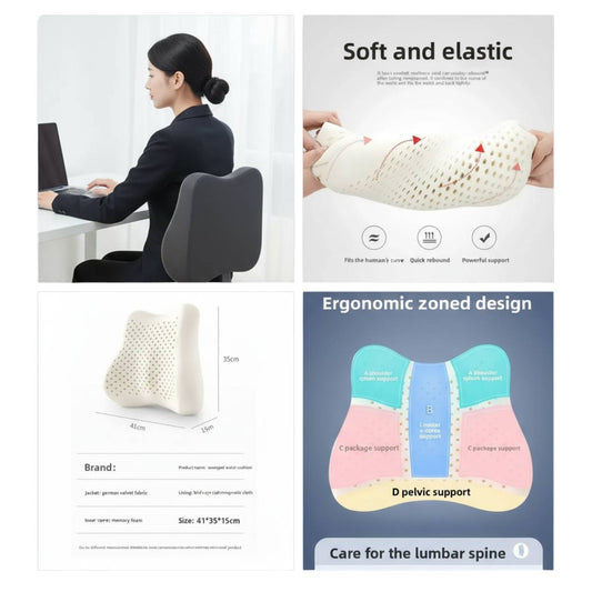 Lumbar Support Office Chair Cushion & Latex Seat Cushion Vendula Care 02