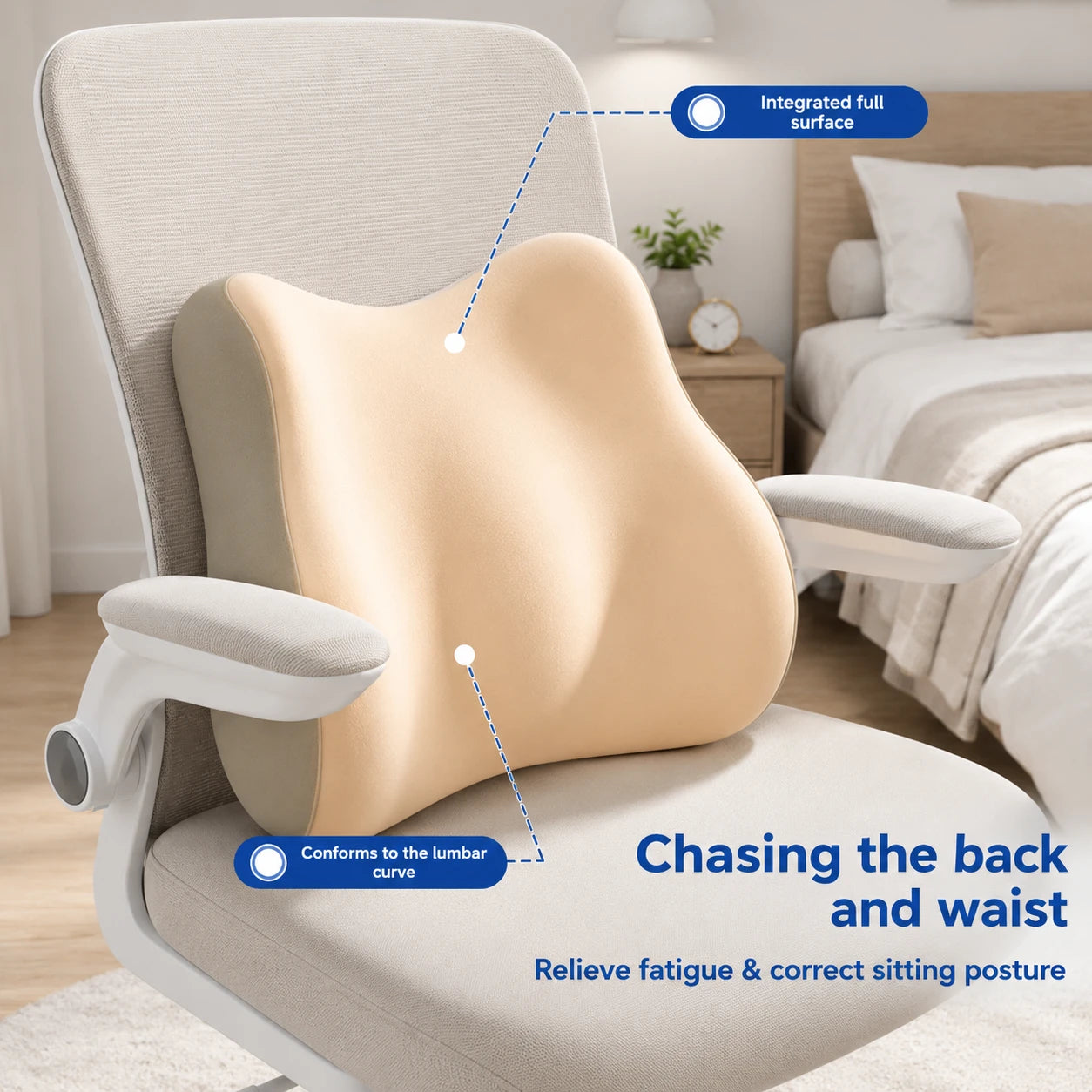 Lumbar Support Office Chair Cushion & Latex Seat Cushion Vendula Care 04