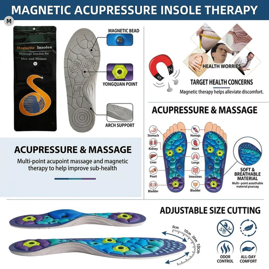 Magnetic Therapy Massage Insoles for Women's Running Shoes Vendula Care 02