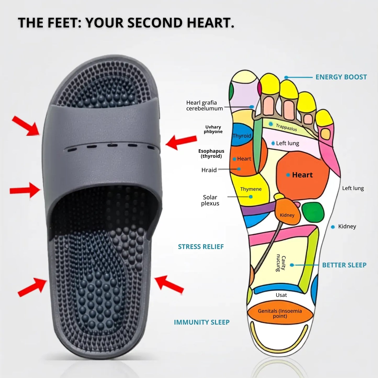 Massage Slippers with Acupressure Nodes for Tired Feet Vendula Care 3