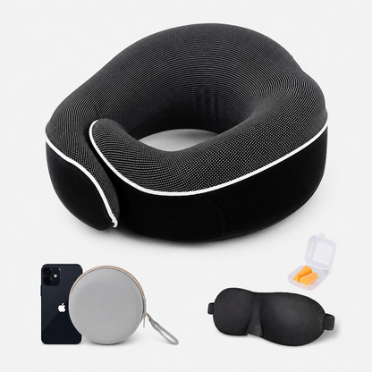 Memory Foam U-Shape Travel Neck Pillow with Storage Case VendulaCare 10