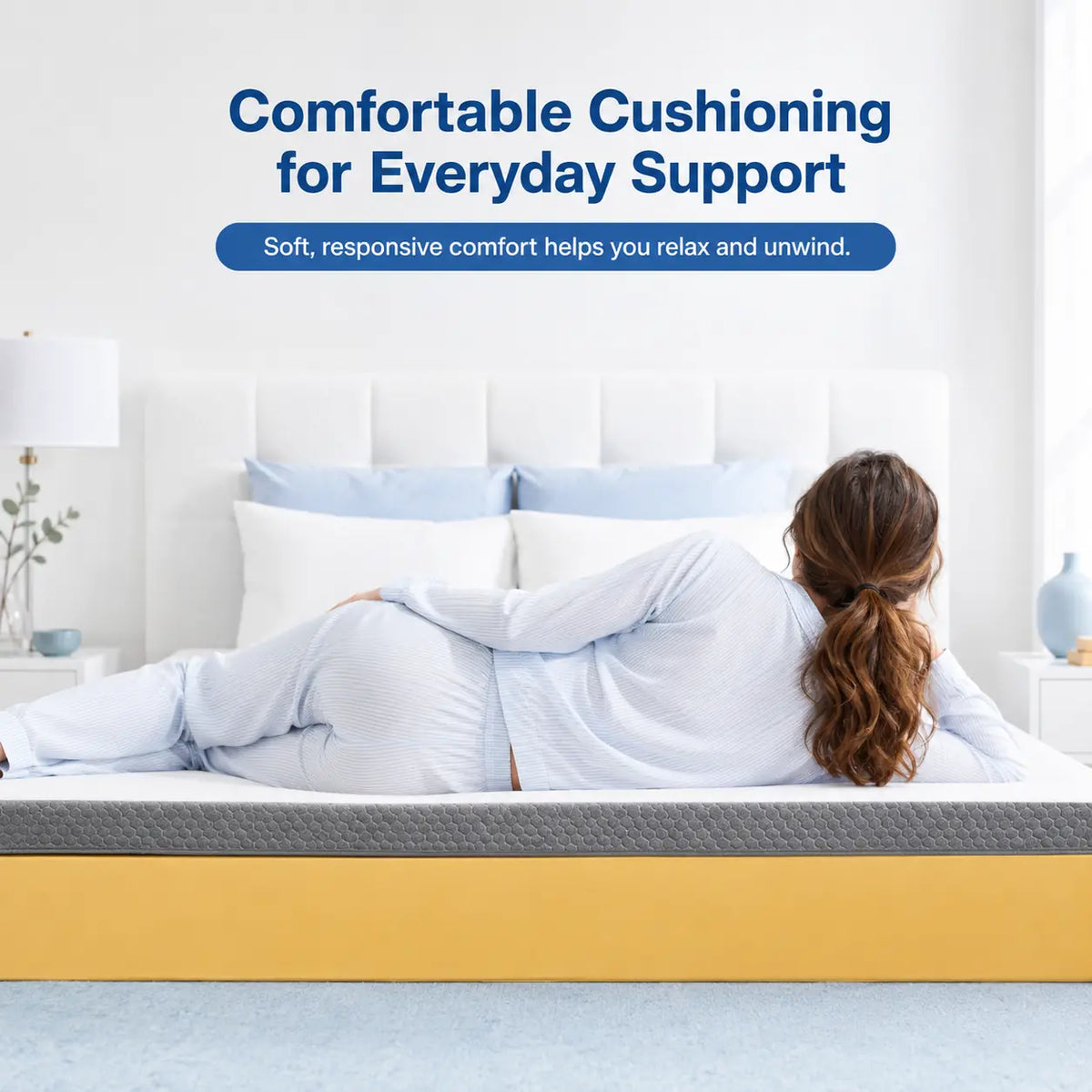 Memory Foam Anti-Bacterial Thin Mattress for Healthy Sleep Vendula care 07