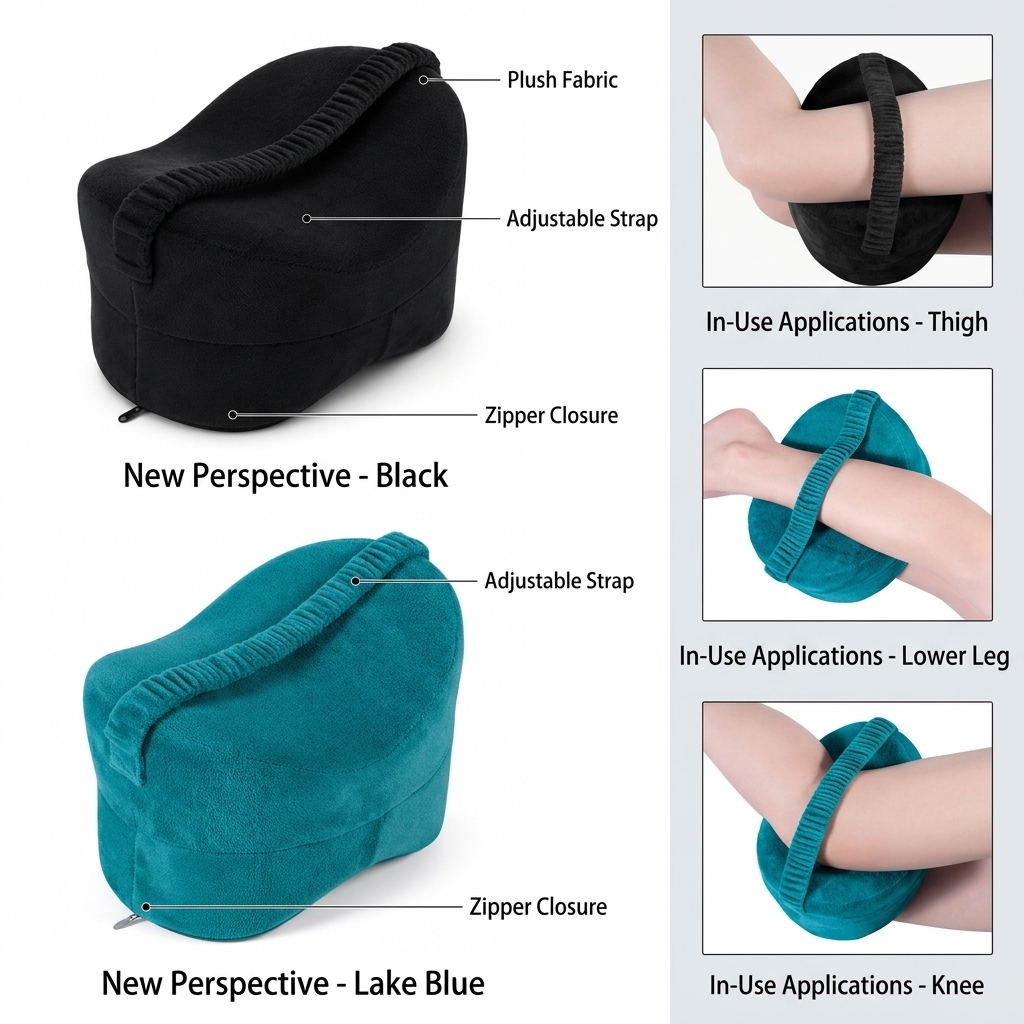 Memory Foam Leg Pillow for Knee & Hip Comfort and Support Vendula Care 4