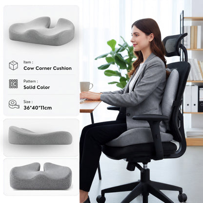 Memory Foam Seat Cushion for Hemorrhoid and Tailbone Relief Vendula Care 3