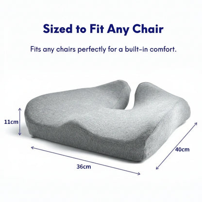 Memory Foam Seat Cushion for Hemorrhoid and Tailbone Relief Vendula Care 4