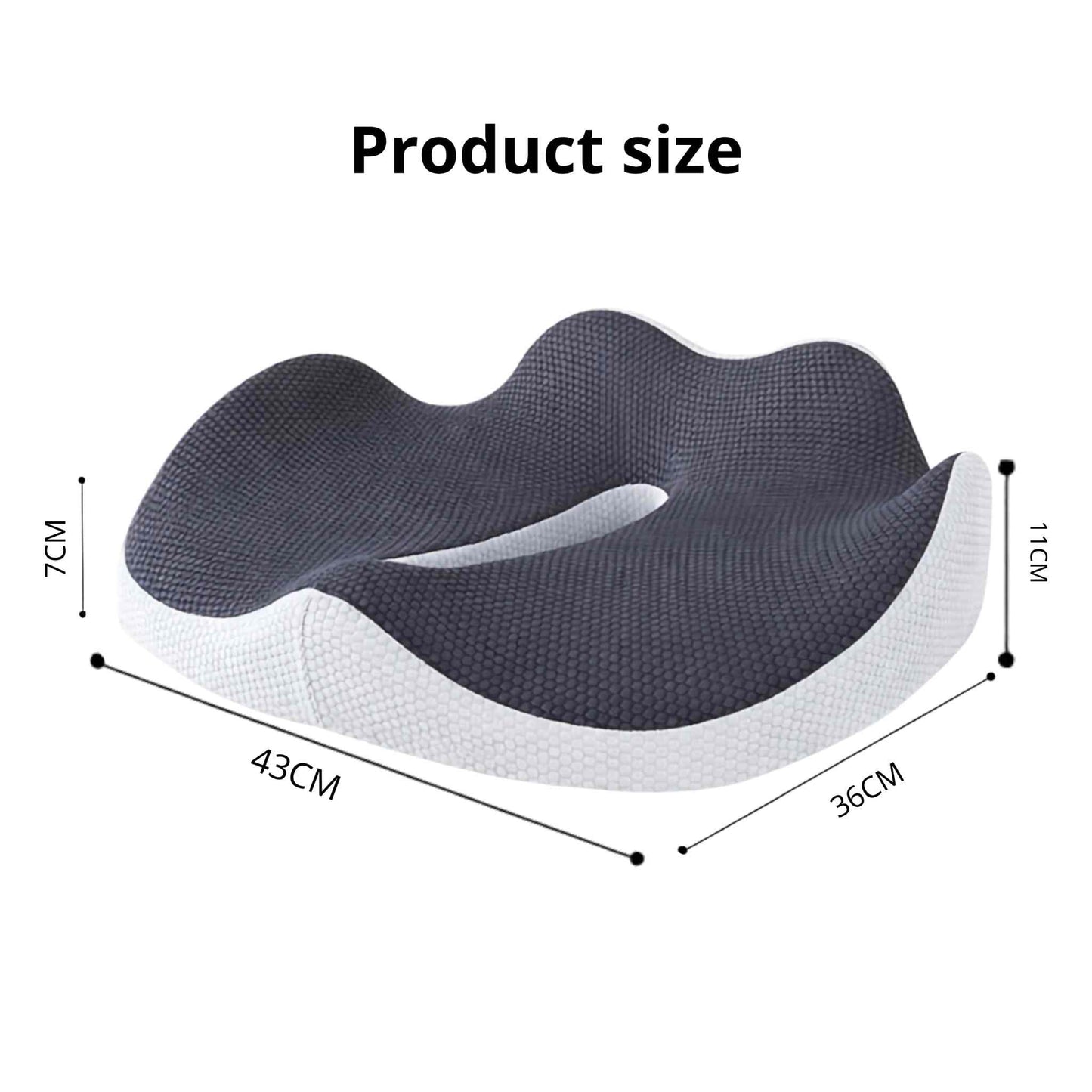 Memory Foam Seat Cushion for Office Chair Back Pain Relief Vendula Care 4