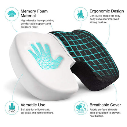 Memory Foam Seat Cushion for Tailbone and Back Pain Relief vendula care 03