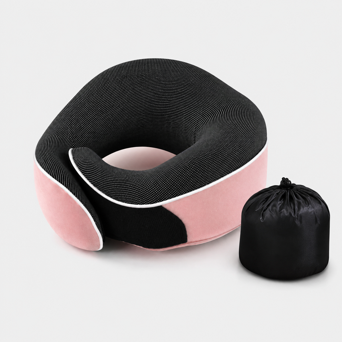 Memory Foam U-Shape Travel Neck Pillow with Storage Case VendulaCare 02